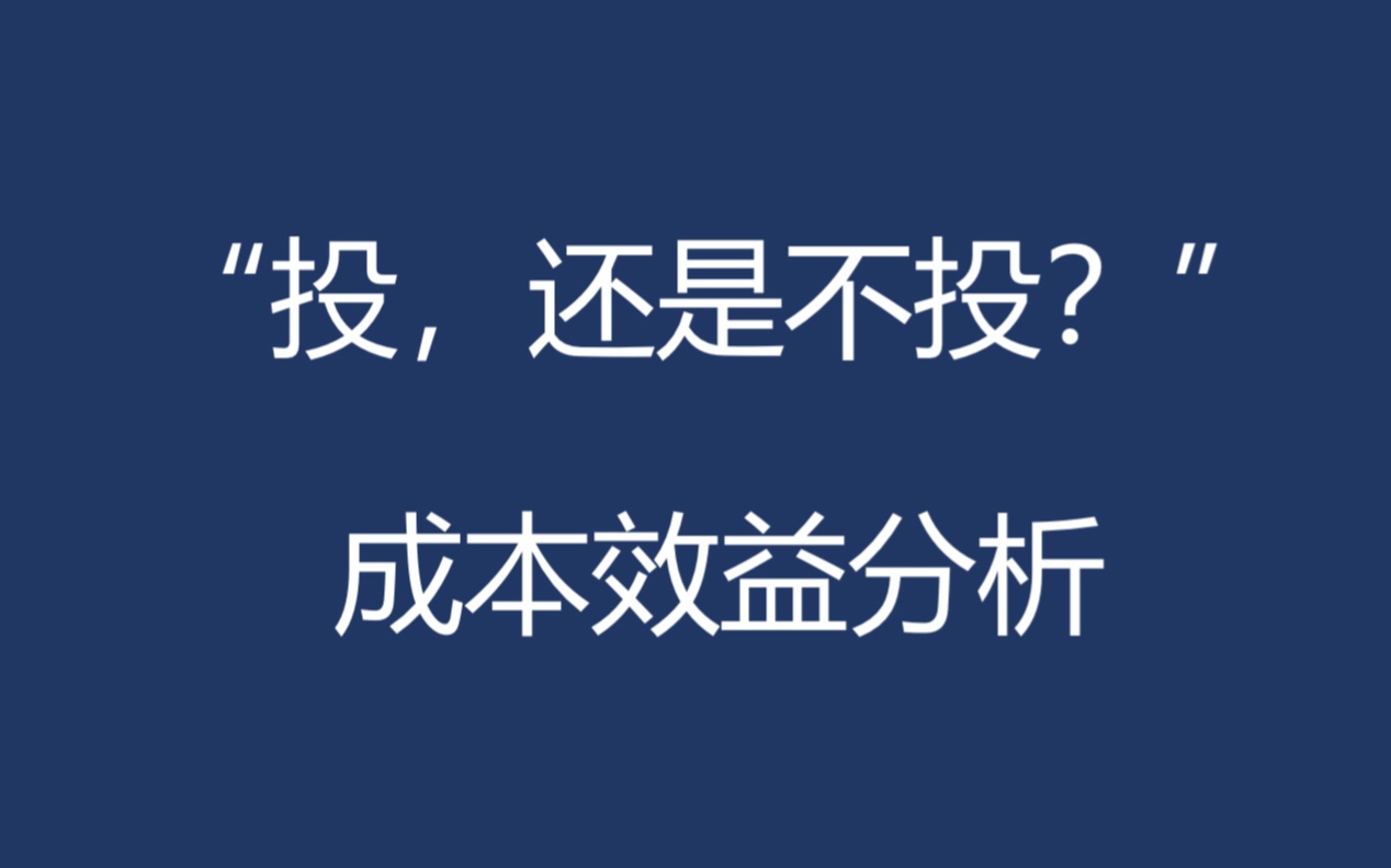 成本效益分析：节约成本还是增加投入？